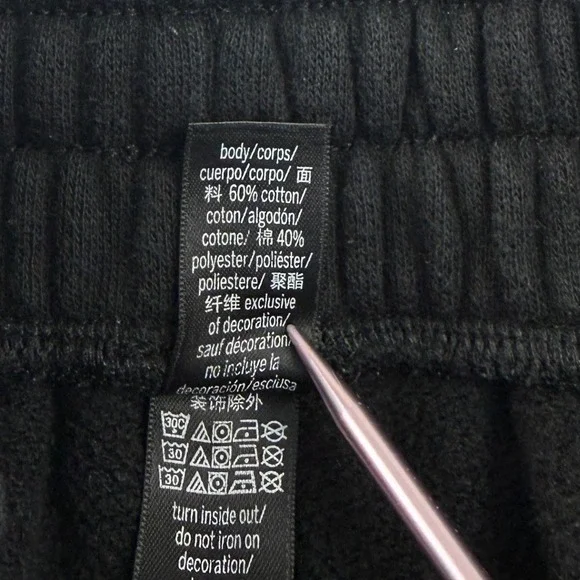 Victoria Secret On Point Sweat Shorts Women Small Black Athleisure Lounge - Picture 5 of 6